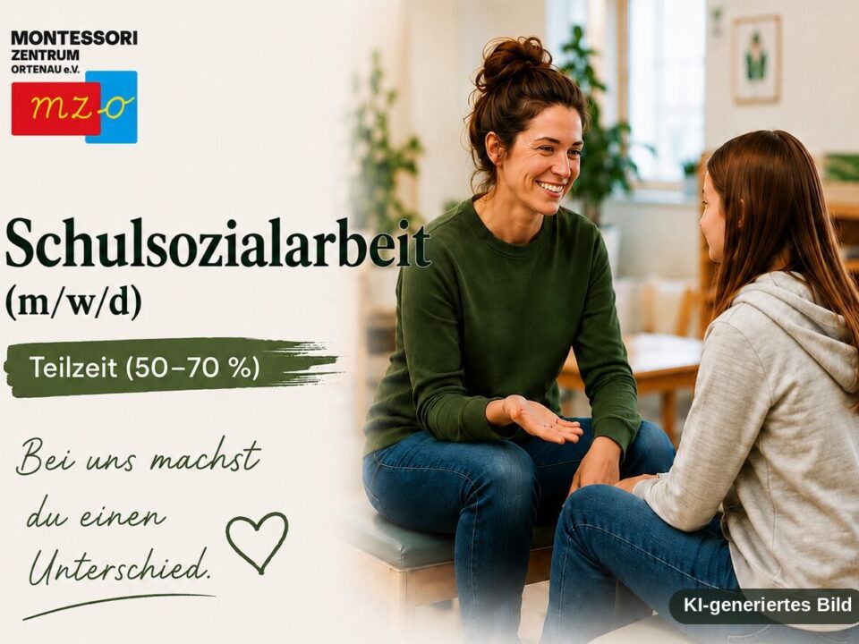 KI-generiertes Symbolbild zur Stellenanzeige Schulsozialarbeit